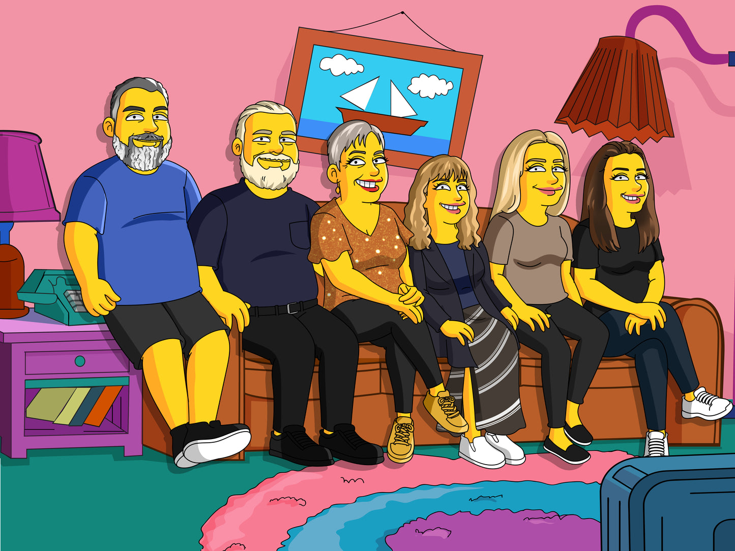 Simpsons Hand Drawn Portraits