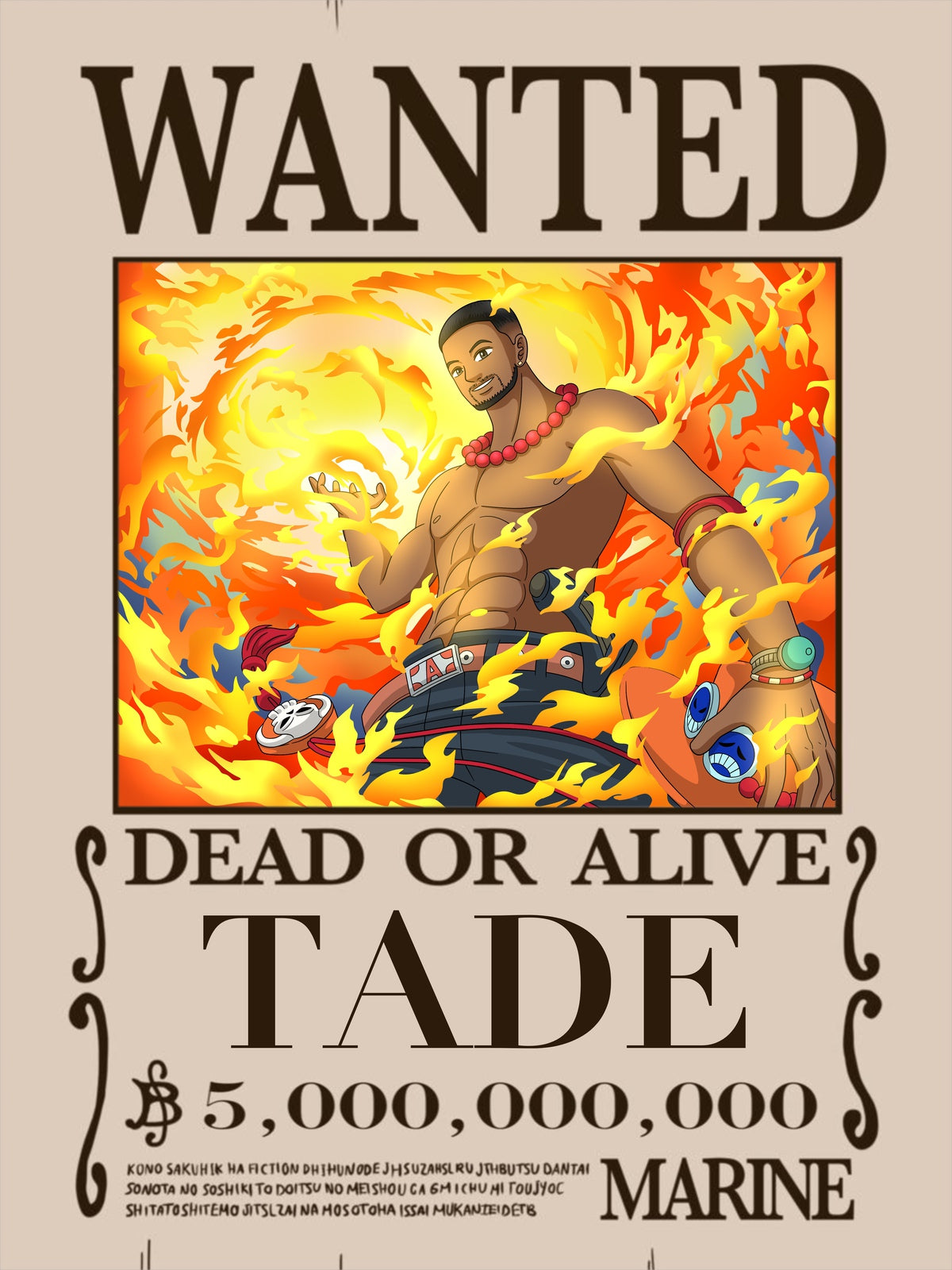 One-Piece Wanted Poster Portrait