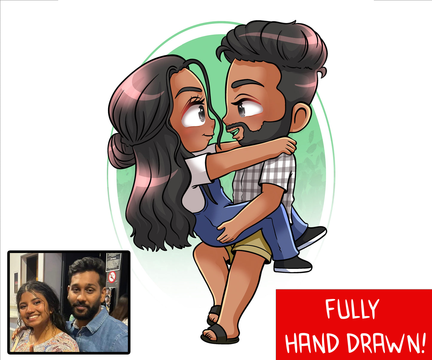 Chibi Hand Drawn Portrait