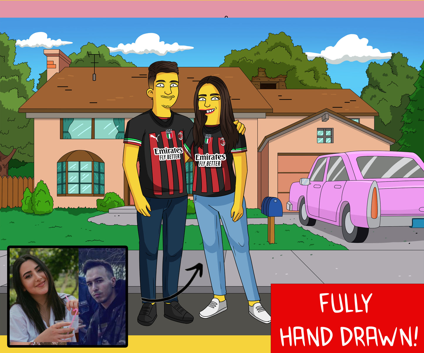 Simpsons Hand Drawn Portraits