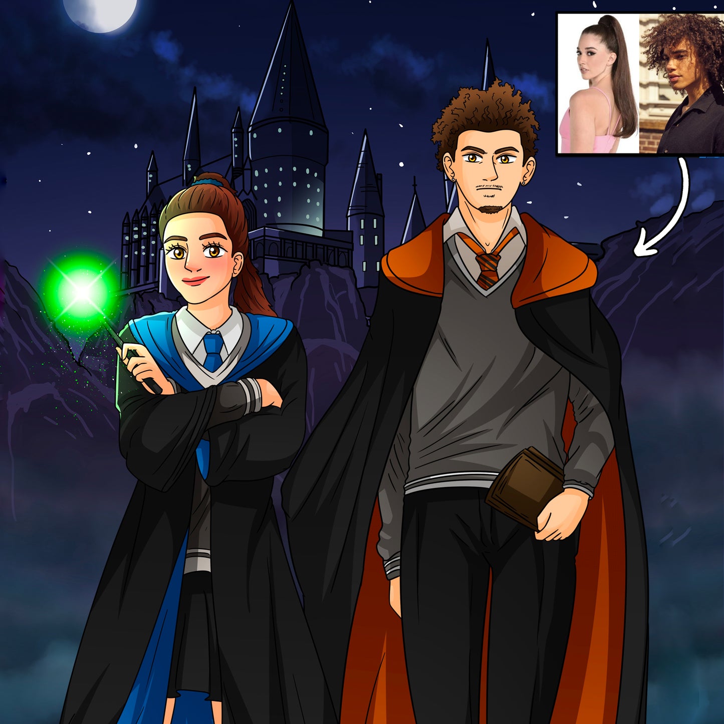 Harry-Potter Wizard Hand Drawn Portraits