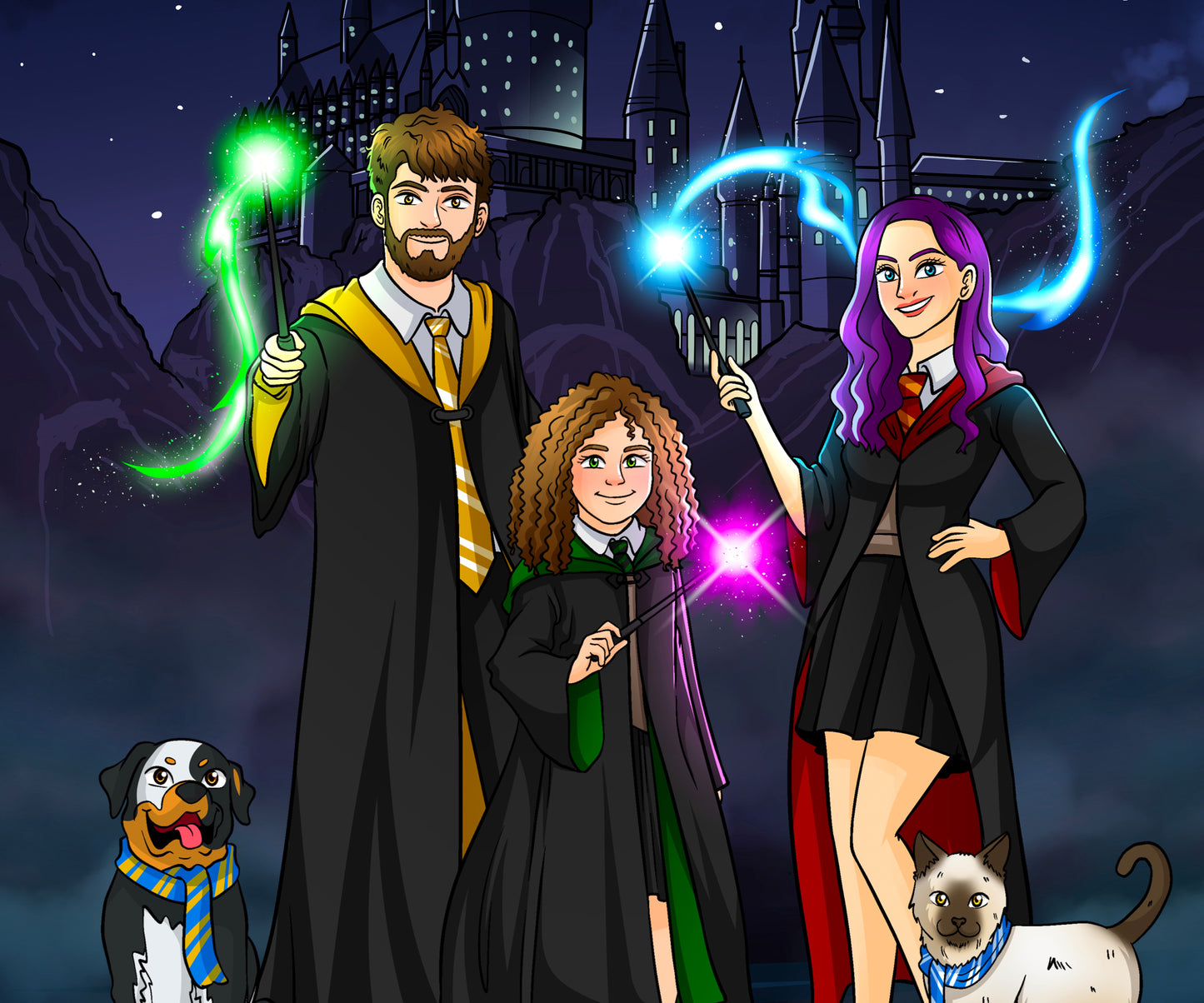 Harry-Potter Wizard Hand Drawn Portraits