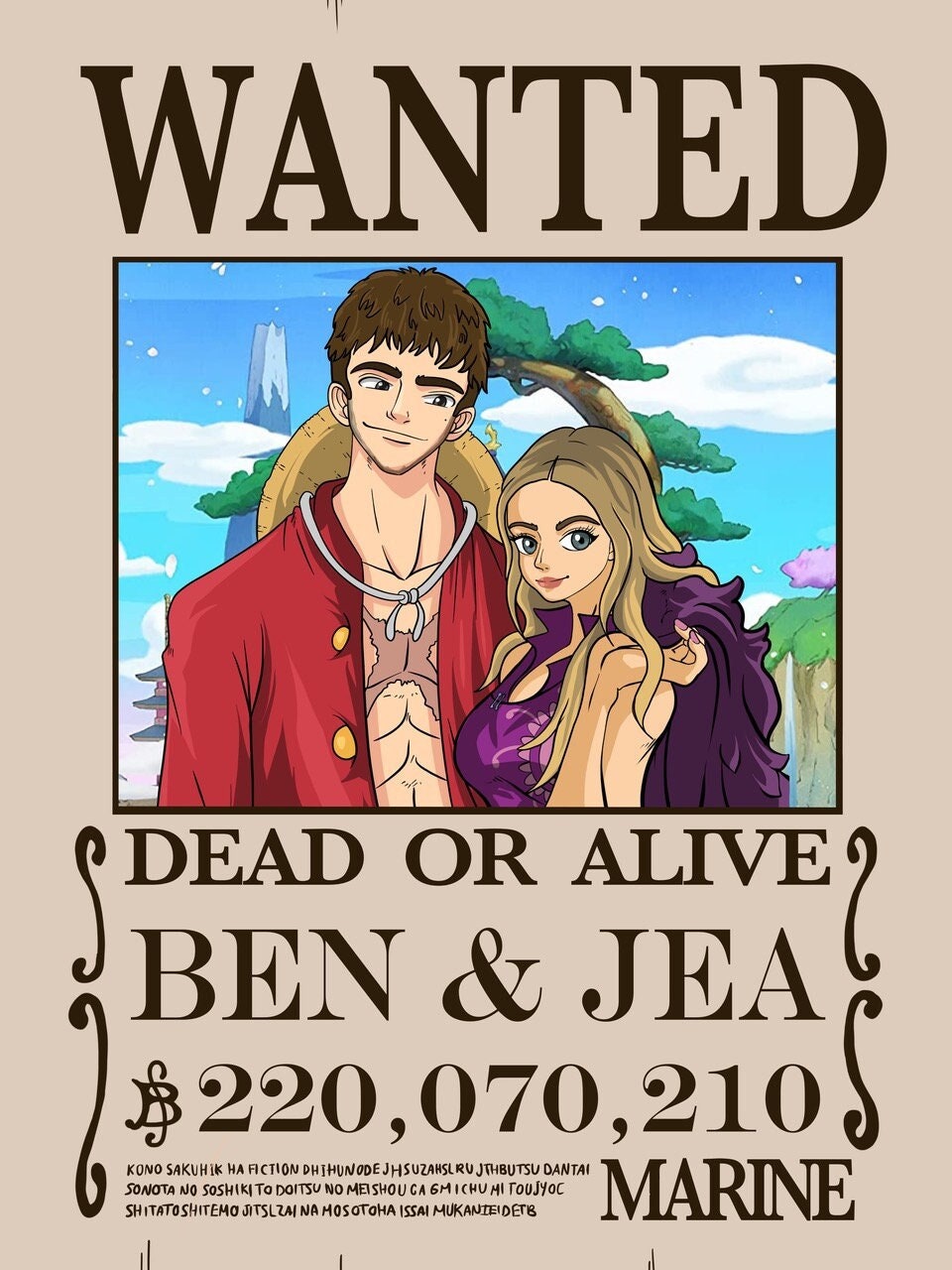 One-Piece Wanted Poster Portrait