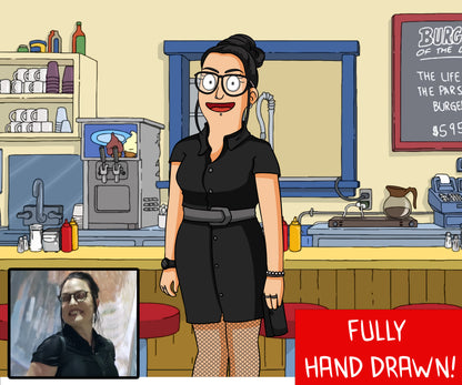 Bobs Burgers Hand Drawn Portrait