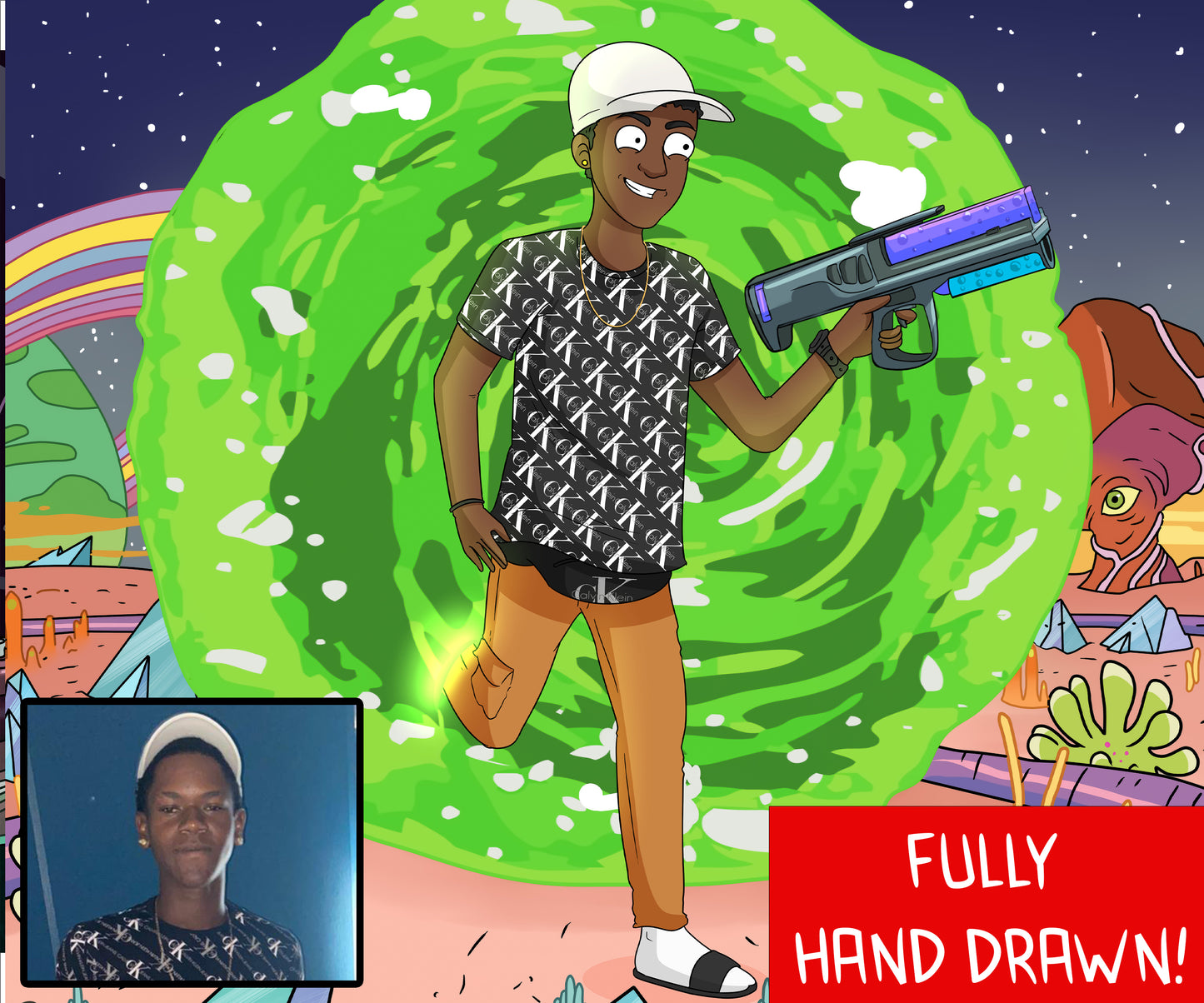 Rick & Morty Hand Drawn Portraits