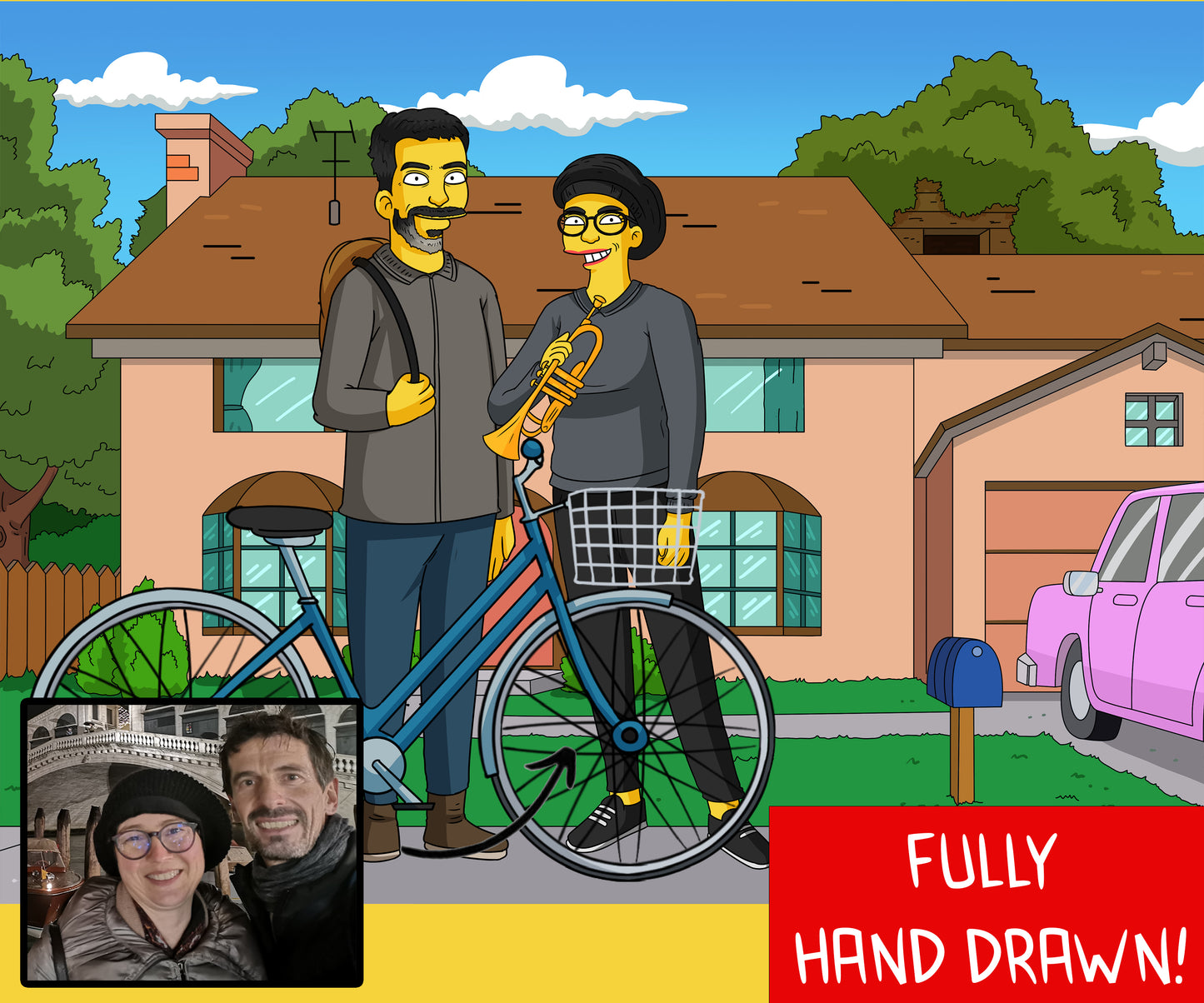 Simpsons Hand Drawn Portraits