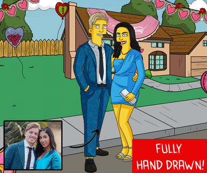 Simpsons Hand Drawn Portraits