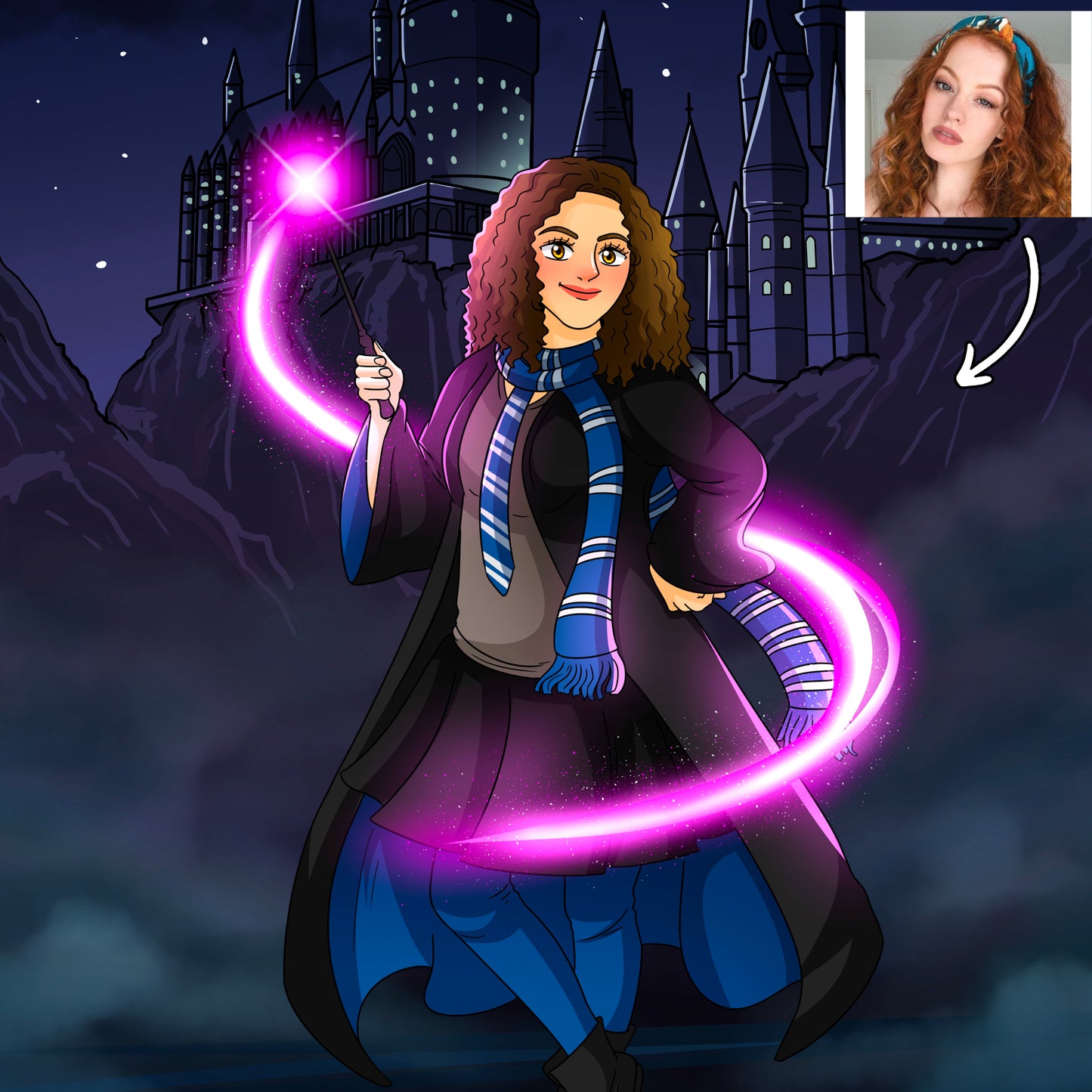 Harry-Potter Wizard Hand Drawn Portraits
