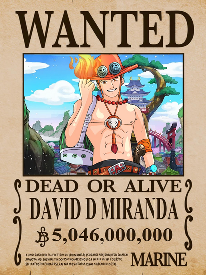 One-Piece Wanted Poster Portrait