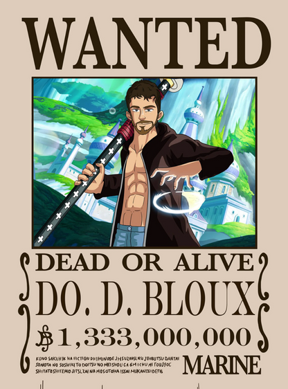 One-Piece Wanted Poster Portrait