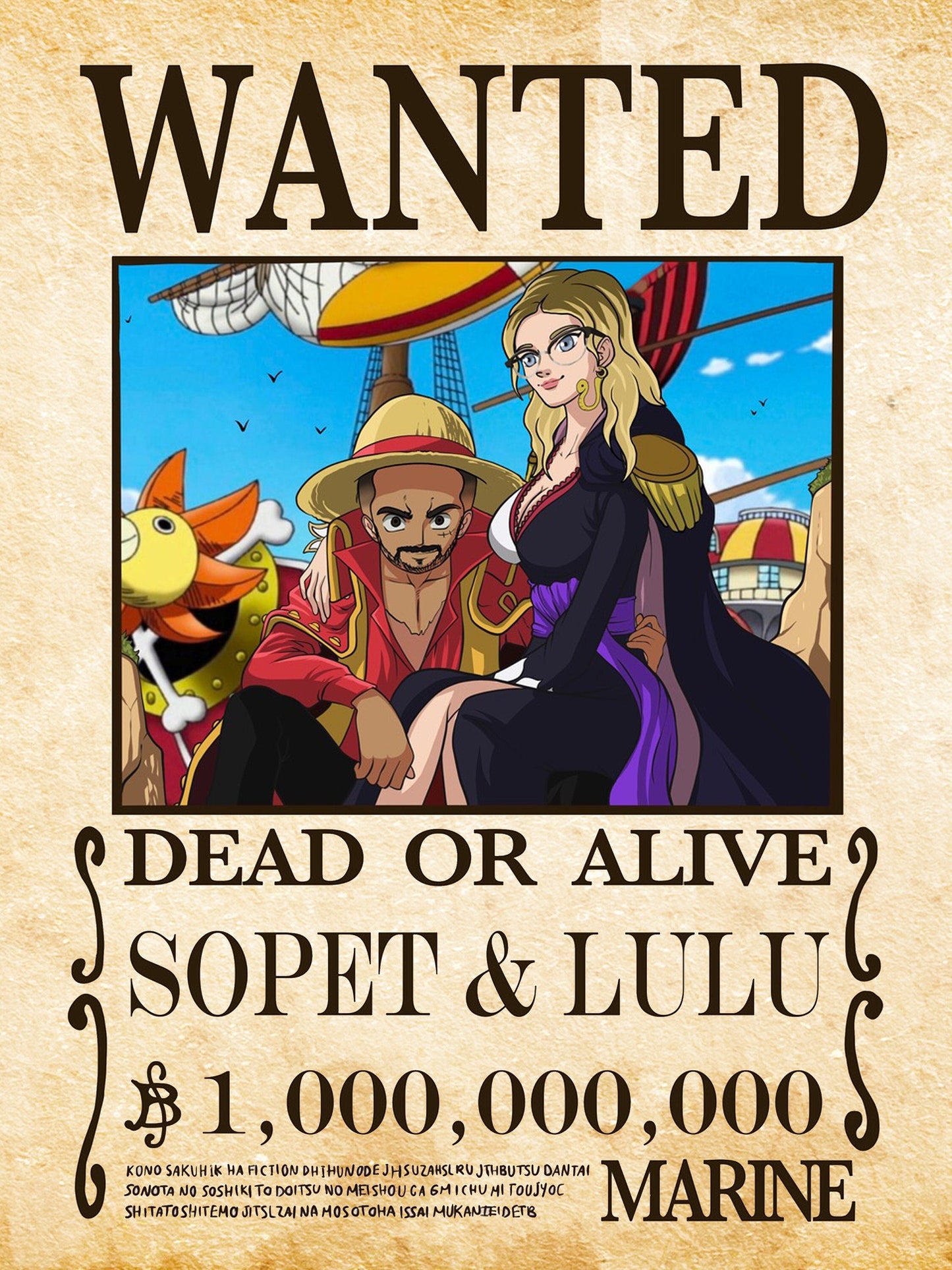 One-Piece Wanted Poster Portrait